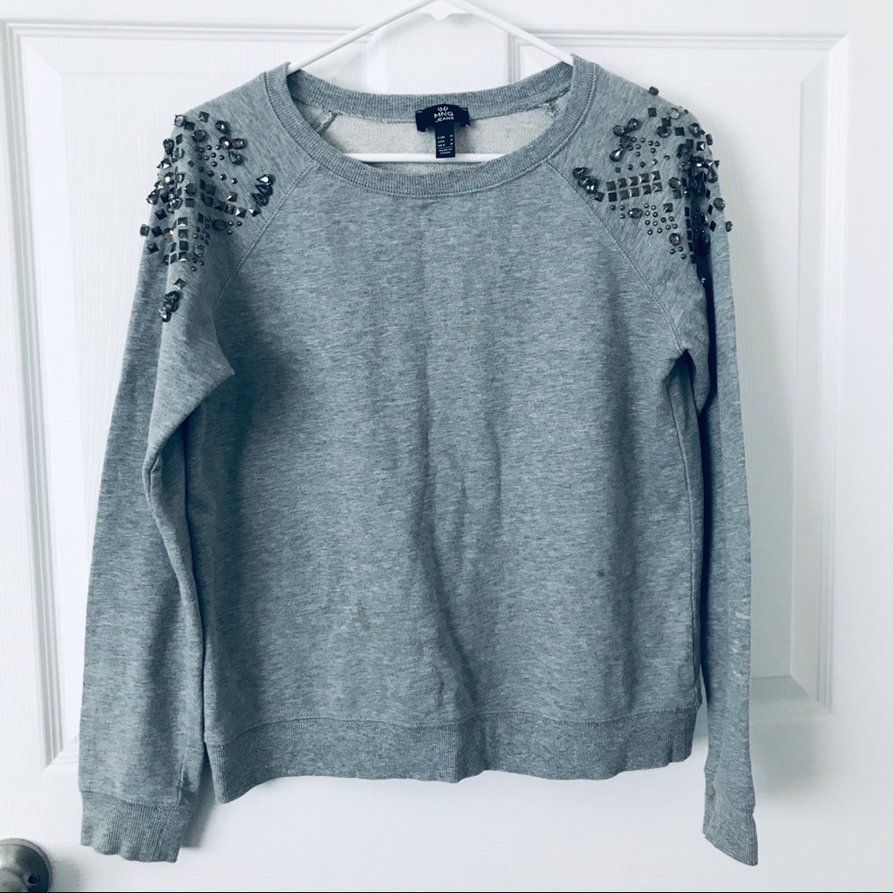 Crew Neck Sweater W/ Jewels